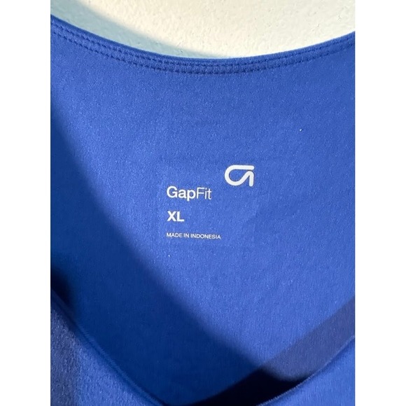GapFit‎ Blue Active Tank Dress Size XL V-Neck Sleeveless Casual Athleisure NWT - Picture 3 of 9